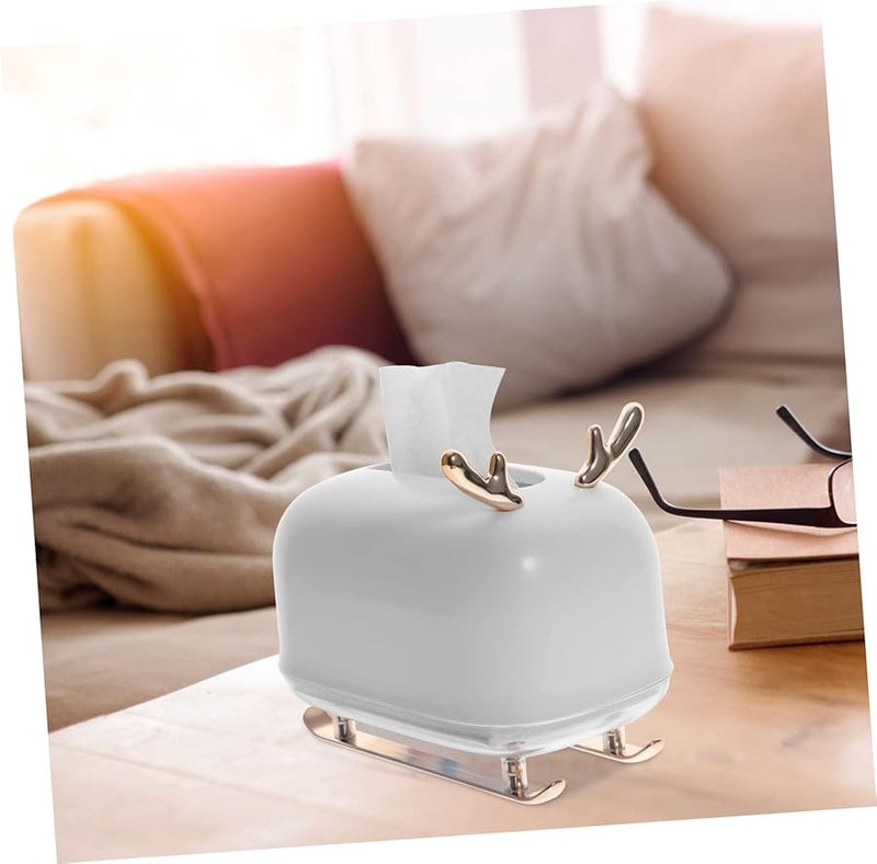 غطاء صندوق المناديل على الطراز الاسكندنافي حامل مناشف خشبي لتزيين المنزل والمكتب - Image 5